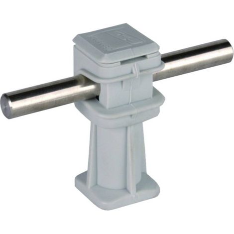 Staffa DEHNsnap altezza 36 mm M8 plastica grigia 204004 (1/5)
