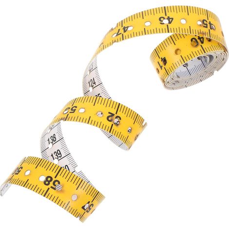 Mètre ruban de couture tissu/plastique braille, pour fitness (1/5)