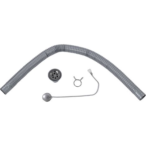 Connecteur de vidange d'évier de camping-car droit, 40mm, avec tuyau et pince, adaptateur d'égout antirouille pour Yachts de camping-car (1/5)