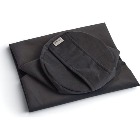 Housse de rouleau en cosses de sarrasin, coussin - gris