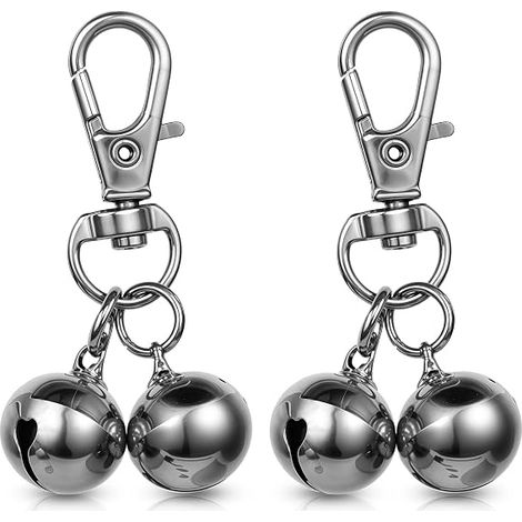 Confezione da 2 campanelli per collare per cani - Mini collare per cani - Accessori per addestramento per cani e gatti (1/5)