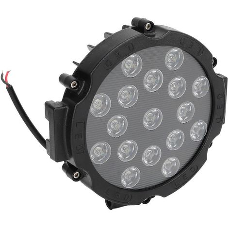 Zoll 51W Runde LED-Offroad-Scheinwerfer 10–30V Weißes Licht Spot Fahrscheinwerfer Stoßstange Dach Nebelscheinwerfer für Bo