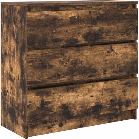Maison Exclusive - Credenza Rovere Fumo 80x35x76 cm in Legno Multistrato