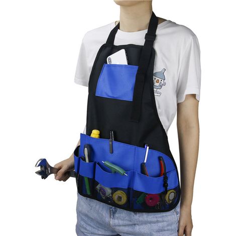 Gardening Apron 600D Oxford Cloth Multi-pocket Waterproof Multifunctional Apron Gardening Work Apron (1/5)