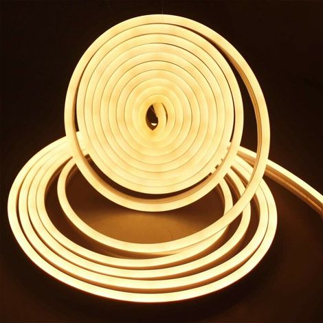Striscia Led Luce Calda Per Scritta Insegna Luminosa Strip Flessibile 5 Mt Ip65 (1/4)