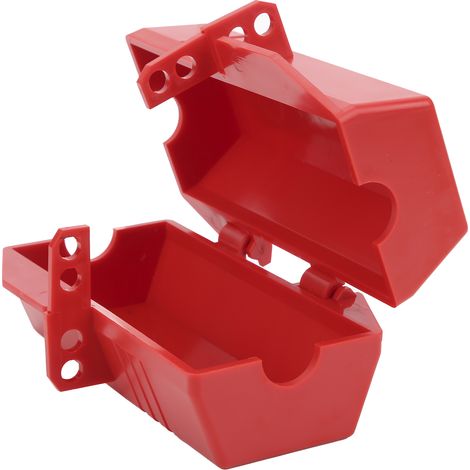 Cadenas de sécurité pour prise électrique Couvercle de verrouillage LOTO ABS robuste Diamètre 2,5 cm Jusqu'à 4 cadenas