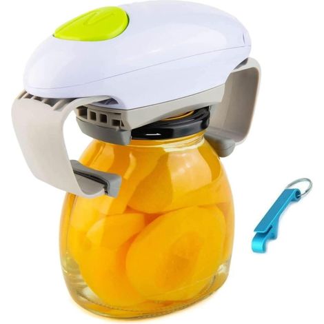 Ouvre-boîte électrique à bords lisses, idéal pour arthrite et ménage. (1/5)