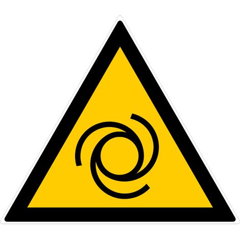 Panneau Danger entrainement mécanique - Rigide Triangle 300mm - 4200774