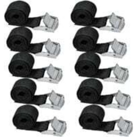 YMYNY 10-teiliges Spanngurt-Set, 239 cm, Befestigungsset für Motorrad-/Auto-/Fahrradträger, Spanngurt, maximale Belastung 500 kg, Schwarz, 1 Bewertung. Siehe Produktdetails (1/4)