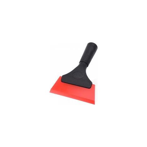 Raclette à Vitres Multifonction (5 Pouces, Rouge), silicone de qualité, pour salle de bain, portemiroir, fenêtres, parebrise et verre