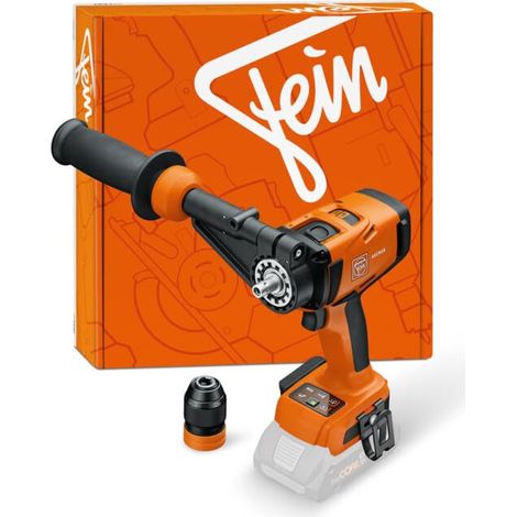 Fein ASCM 18-4 QM AS - Taladro atornillador inalámbrico (4000 rpm, 4 marchas, caja de cambios totalmente metálica, función Kickback, ajuste de par electrónico, soporte integrado de bits y cinturón