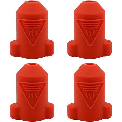 Set of 4 K1 Max silicone socks compatible with the Creality K1 3D printer. K1 MAX Ceramic heating block. Hotend parts accessories (Red) (1/5)