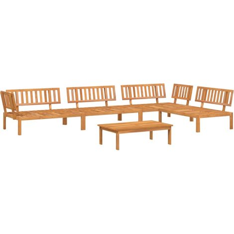 Maison Exclusive - Set de sofás de palets de jardín 5 pzas madera