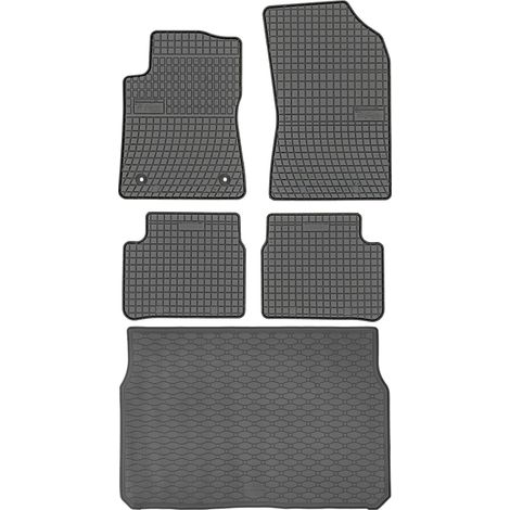 Ensemble de tapis de sol en caoutchouc pour Citroën C3 III Berline (01.2017-2024) + tapis de coffre (1/5)