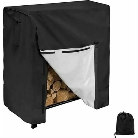 Green Mobility-Support à Bois de Chauffage avec Couvercle Grande Capacité Extérieur Porte-bûches de Cheminée avec étanche 420D Oxford Couvercle de Support de Bûches Stockage de Bois de Chauffage 22264 (1/4)