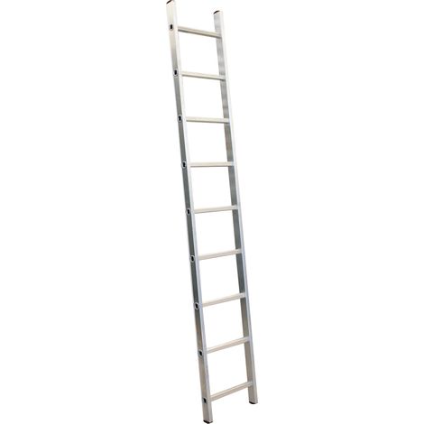 ESCALERA DE ALUMINIO DE 239 CM DE LONGITUD, 9 PELDAÑOS - BR-00-2309