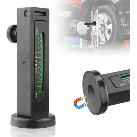 Outil de mesure magnétique réglable pour l'alignement des roues – détecte avec précision l'angle de carrossage (1/5)