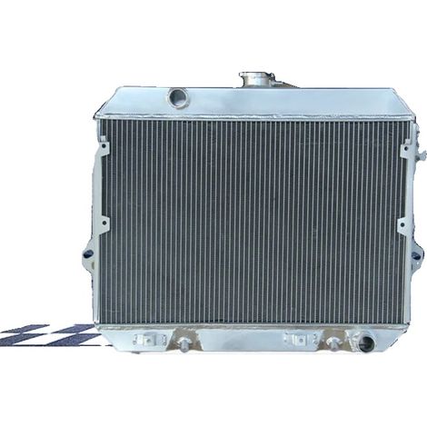 Radiador para Nissan Datsun 280Z, construcción de aluminio de 3 filas, ajuste perfecto para modelos de 1975 a 1978, rendimiento de refrigeración mejorado. (1/5)