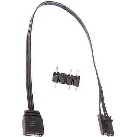 Câble adaptateur RGB 4 broches vers ARGB standard 3 broches 5 V, 25 cm, SZRH A-VH (1/4)
