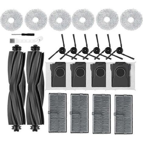 Pour robot aspirateur Dreame L40 Ultra/ X40 Ultra/ X40 Master/Mova P10/ P50 Pro Ultra : brosse latérale principale, filtre de nettoyage, sac à poussière (1/5)