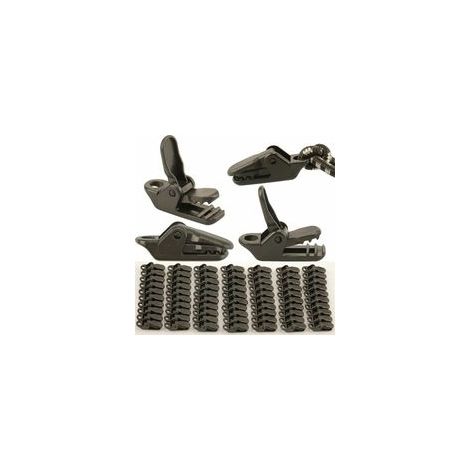 70pcs Clip de Fixation Bache Auvent, Clips de Verrouillage Clips de Bâche Clips Toile de Tente en Linoléum en Plastique pour Bache Auvent, Pinces à Bâche Tarp Clip Tent Clip (1/5)
