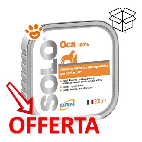 DRN Cane e Gatto Alimento Monoproteico in Vaschetta 300gr Oca