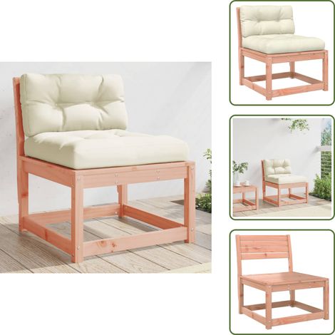 Gartensofa mit Kissen Massivholz Douglasie - Gartenmöbel - Holzsessel - Lounge Set - Gartensorga - Terrassenmöbeln (1/5)