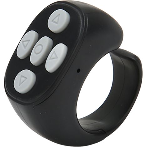 Télécommande Bluetooth pour téléphone portable, anneau de télécommande Bluetooth, tourne-page pour roman, montre, TV, selfie, tourner la page