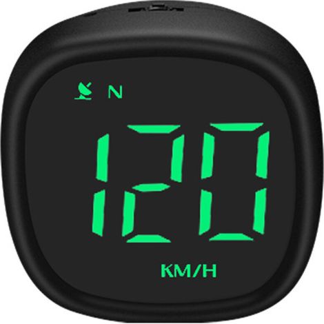 M30 Universel HUD GPS Compteur de Vitesse Horloge Voiture Boussole ÉLectronique LumièRe Verte Fatigue Rappel Conduite pour Moto (1/5)