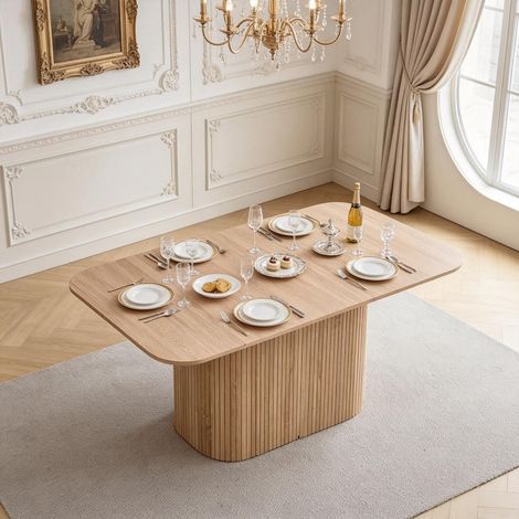 Table de réunion rectangulaire moderne, design épuré, plateau 120x60cm, idéale pour salle à manger ou bureau, structure stable en métal (1/5)