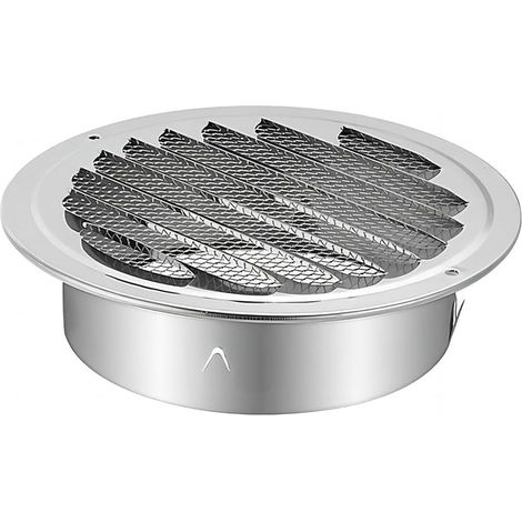 Hotte aspirante ronde en acier inoxydable de 200 mm, grille de ventilation ronde, pour plafond, sol et climatisation. (1/5)