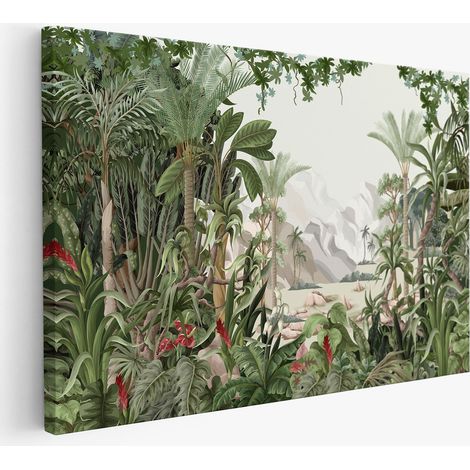 Tableau toile - Forêt Tropicale (1/2)