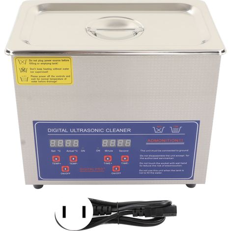 Nettoyeur Ultrasonore 40KHZ 3200ml Chauffe Silencieux Minuteur Machine de Nettoyage à Ultrasons Prise US 110V (1/5)