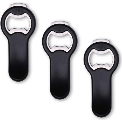 Ouvre-bouteille magnétique 2 en 1 pour réfrigérateur et camping-car avec récupérateur de capsules - Ouvre-canette magnétique, se fixe au réfrigérateur pour un rangement facile, cadeau idéal pour homme (1/5)