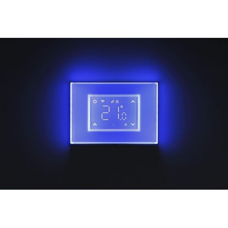 Cronotermostato Smart Beghelli Dom-e con Display e Placca Luminosa Touch (1/9)