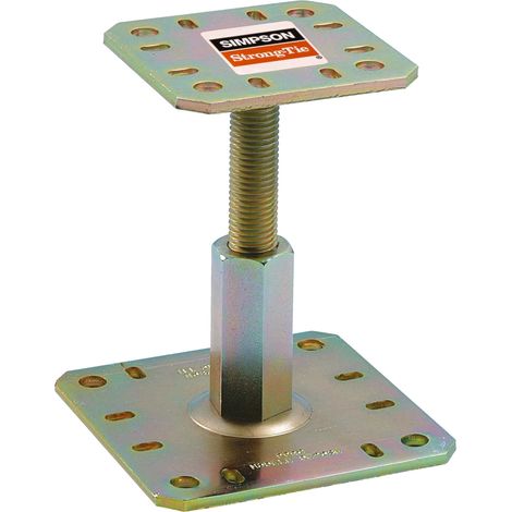 Base de poste ajustable PPRC 100x100mm - espesor 5mm