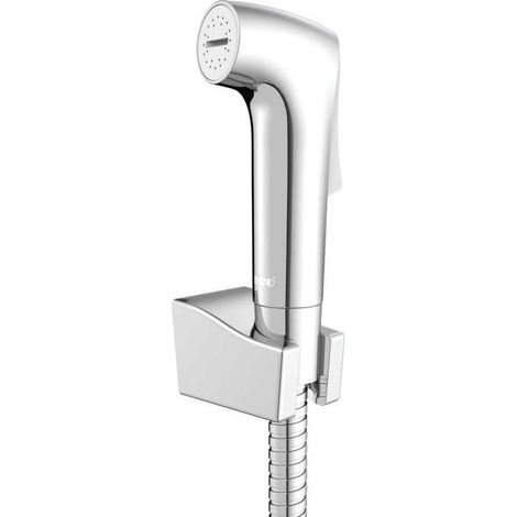 WENKO Bidet-Set Watersaving, 120 cm, Silber glänzend, Kunststoff (ABS) chrom (1/5)