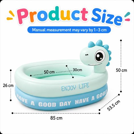 Baignoire gonflable, portable, pliable, pataugeoire intérieure et extérieure pour l'été. (1/4)