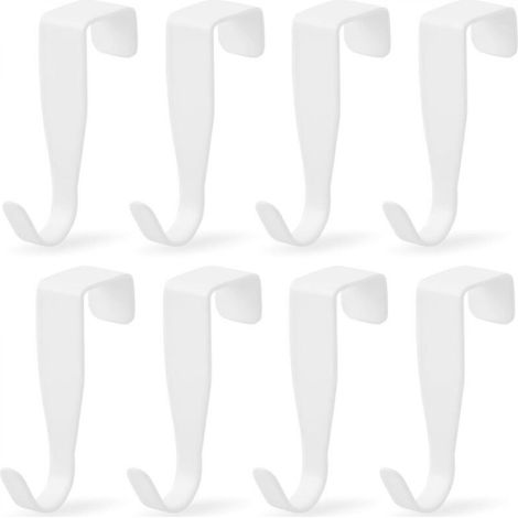 [NIEMALS VERWENDET] Set mit 8 S-förmigen Türhaken aus Edelstahl für Handtuchhalter im Badezimmer, Schubladen, Schränke und Küchen.