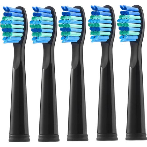 Têtes de brosse de rechange pour Fairywill, lot de 5 têtes de brosse pour Fairywill FW-507/508/551/917/959, FW-D1/FW-D3/FW-D7/FW-D8 (1/5)