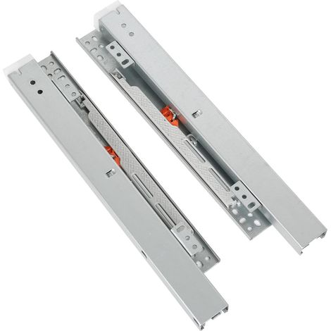 Glissière Tiroir Charge Lourde Extension complète,Glissières montées sur le fond pour tiroir Système de rails Soft-Close glissiere pour tiroir charge lourde(30 cm)