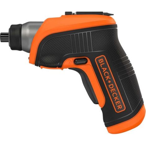 Destornillador de ángulo inalámbrico de 3,6 V BLACK+DECKER CS3652LC-QW 180 rpm naranja