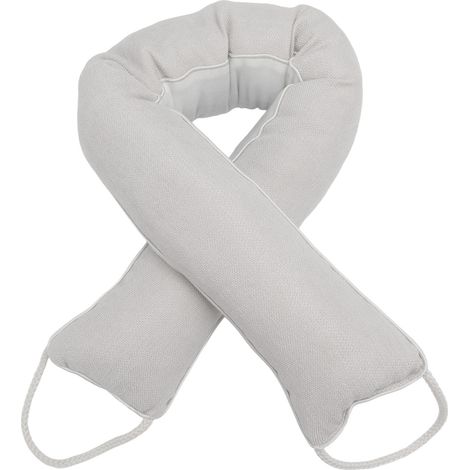 Boudin de porte anti-poussière et anti-bruit, lavable, beige.