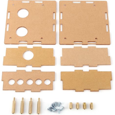 Kit de pièces de protection, boîtier en acrylique, pour panneau de préamplificateur de Tube de Valve 6J1