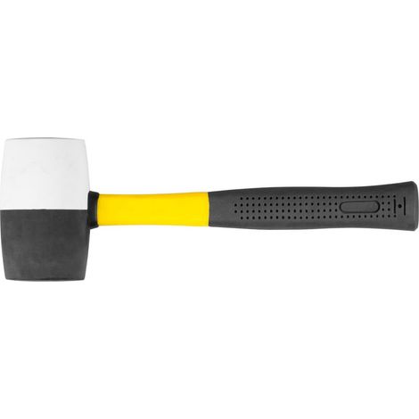 Hammer Strend Pro HM231 680 g, 320mm, Gummihammer, BlackWhiteHead, Fiberglasgriff, TPR