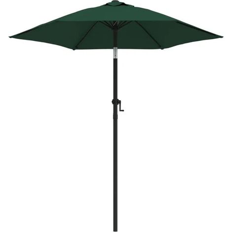 Parasol vert, 200x224 cm, aluminium. (1/5)