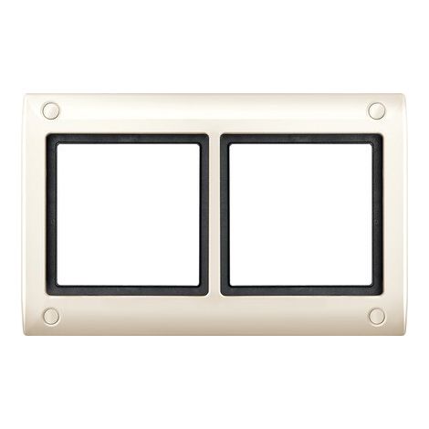 Plaque de finition merten 401244 crème design élégant