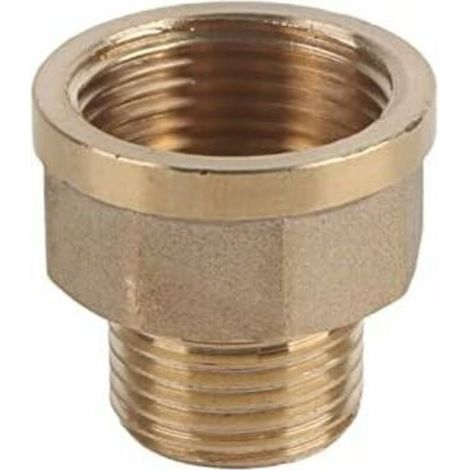 Raccord rapide pour tuyau d'arrosage, adaptateur réducteur hexagonal, connecteur de tuyau d'arrosage en laiton, filetage mâle 3/4" vers filetage femelle 1/2" (4 pièces) (1/5)