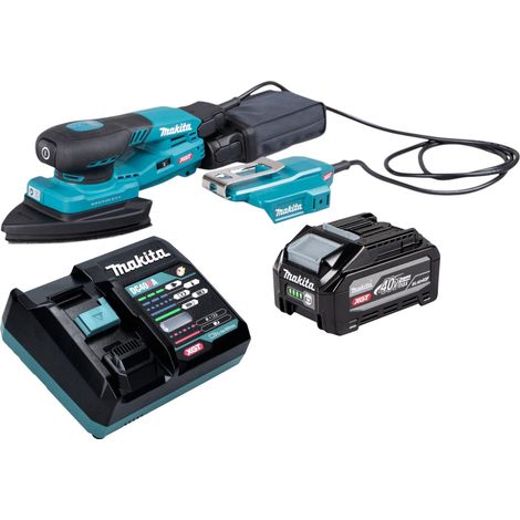Makita BO 006 CGU101 Levigatrice a delta a batteria 40 V max. 100 x 150 mm, corsa 3,0 mm, motore brushless + 1 batteria da 4,0 Ah + caricabatterie (1/5)