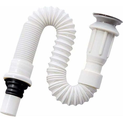 Spülbecken-Siphon, platzsparender Siphon, flexibler Spülbeckenablauf, Spülbeckenablauf, ausziehbar (1/5)